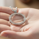 mhkt- Bling Necklace Medallion Holder