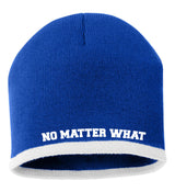 No Matter What Blue Beanie