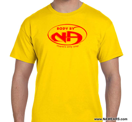 Body By NA  Yellow & Red Tee - CLEARANCE