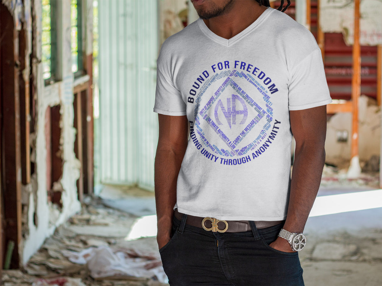 Bound For Freedom dtg V-Neck Tee