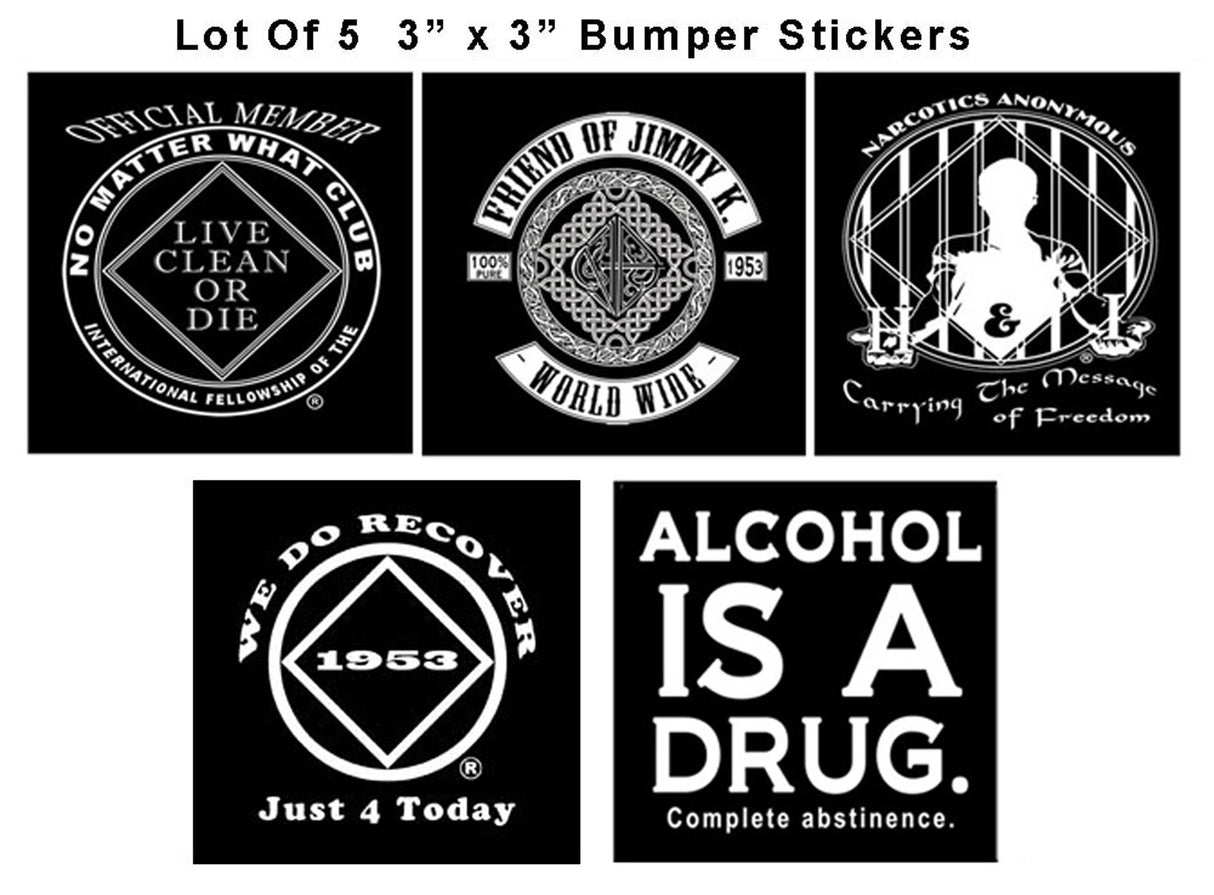 bs- Lot Of 5 Different Sticker 3"x3"