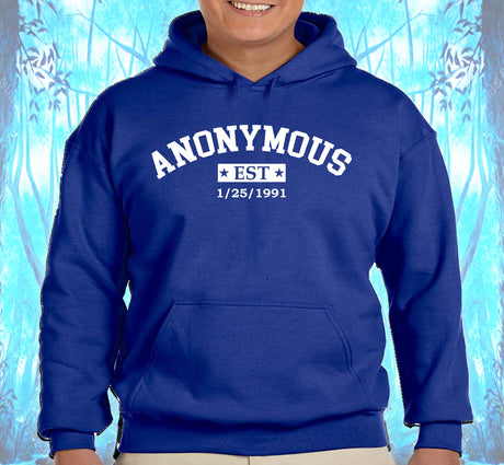 Custom Anonymous Est Clean Date Hoodie