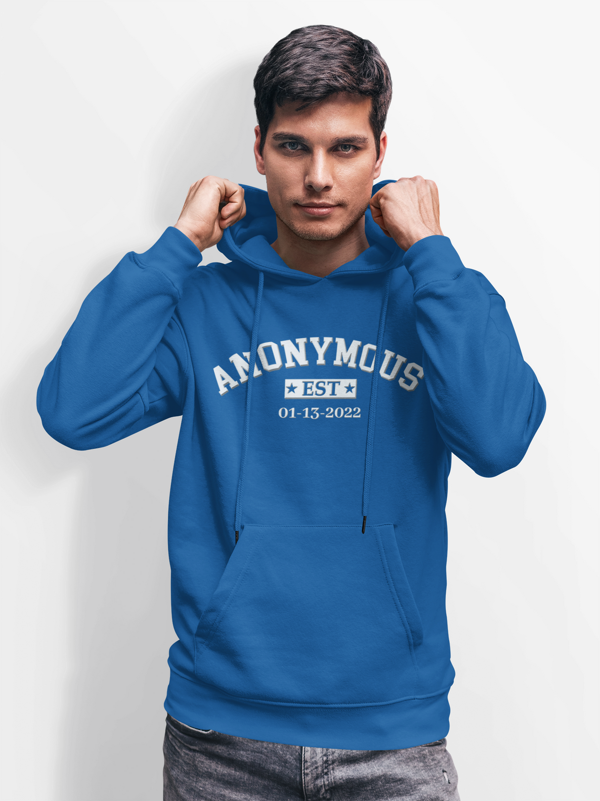 Custom Anonymous Est Clean Date Hoodie