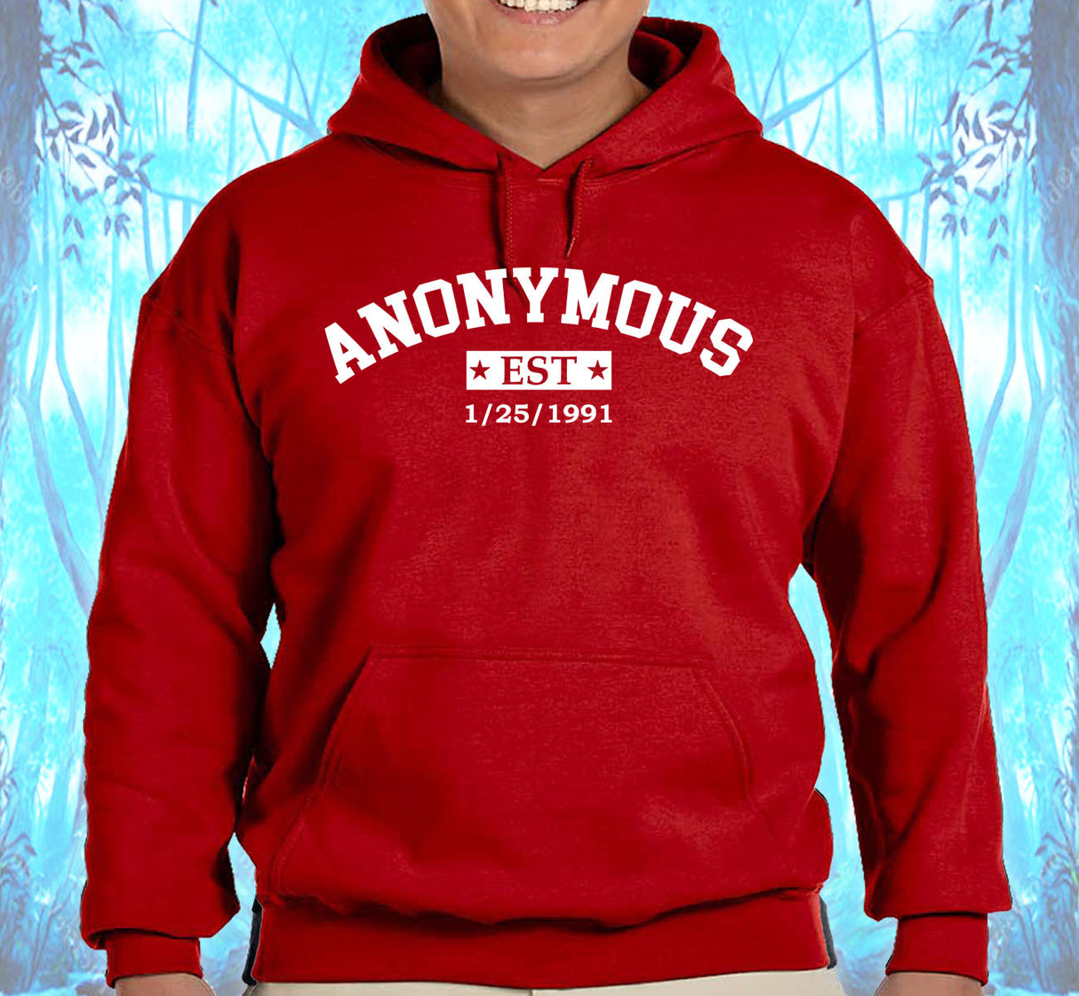 Custom Anonymous Est Clean Date Hoodie
