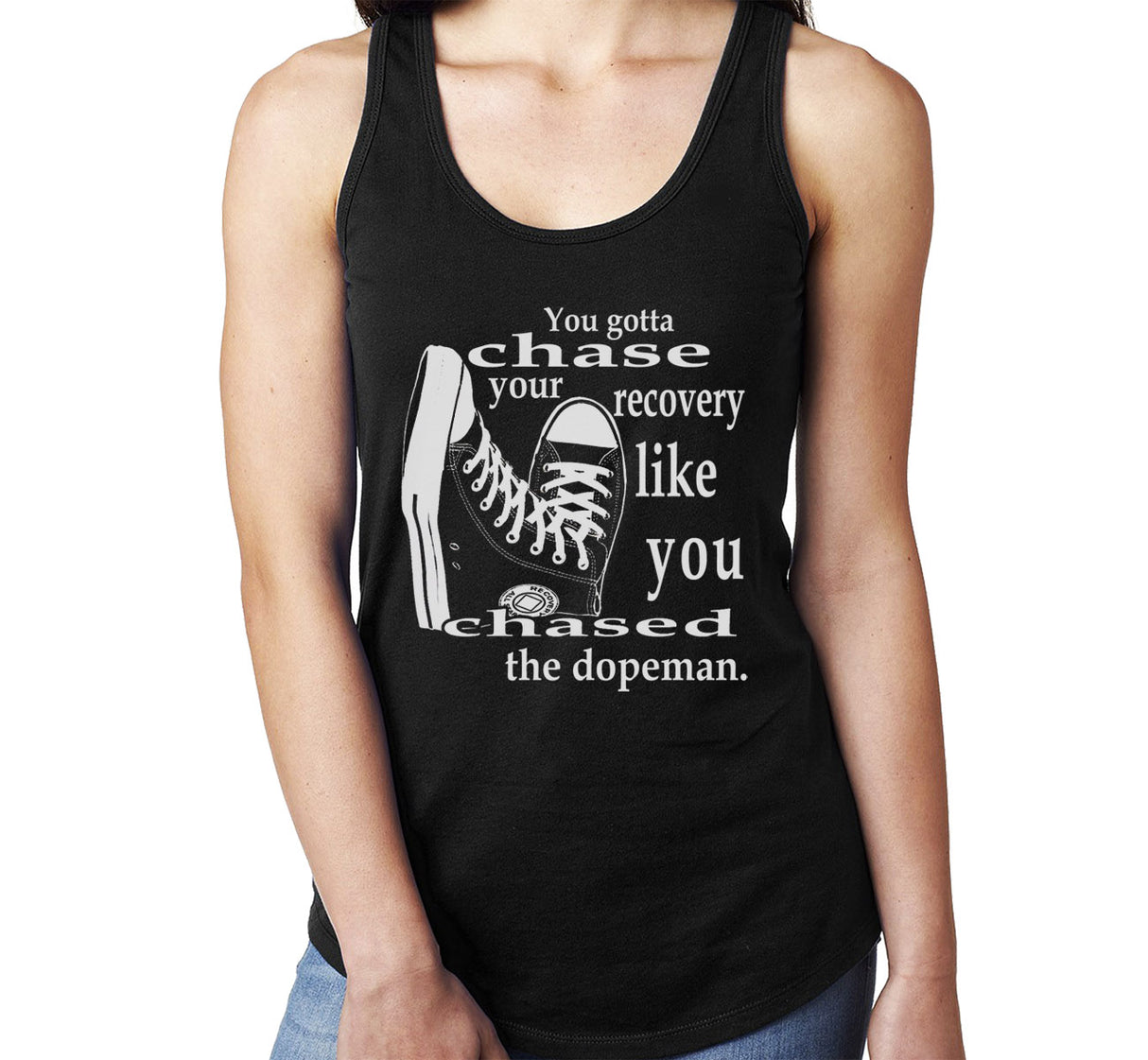 ltt- Chase Your Recovery Ladies Tank Tops