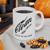 Cola Style Customized Ceramic Mug, (11oz, 15oz)