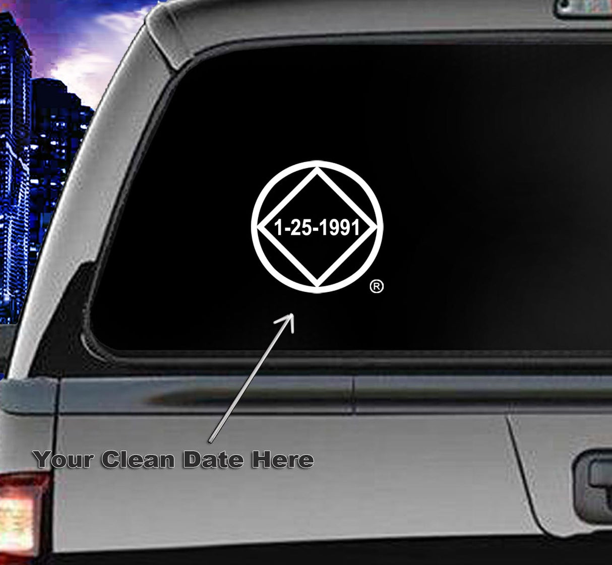 Win Decal- Clean Date Service Symbol