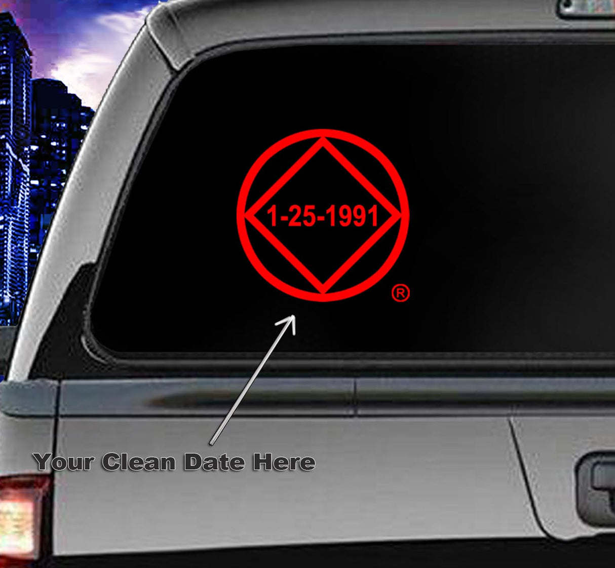 Win Decal- Clean Date Service Symbol