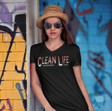 Clean Life V.2 dtg V-Neck Tee