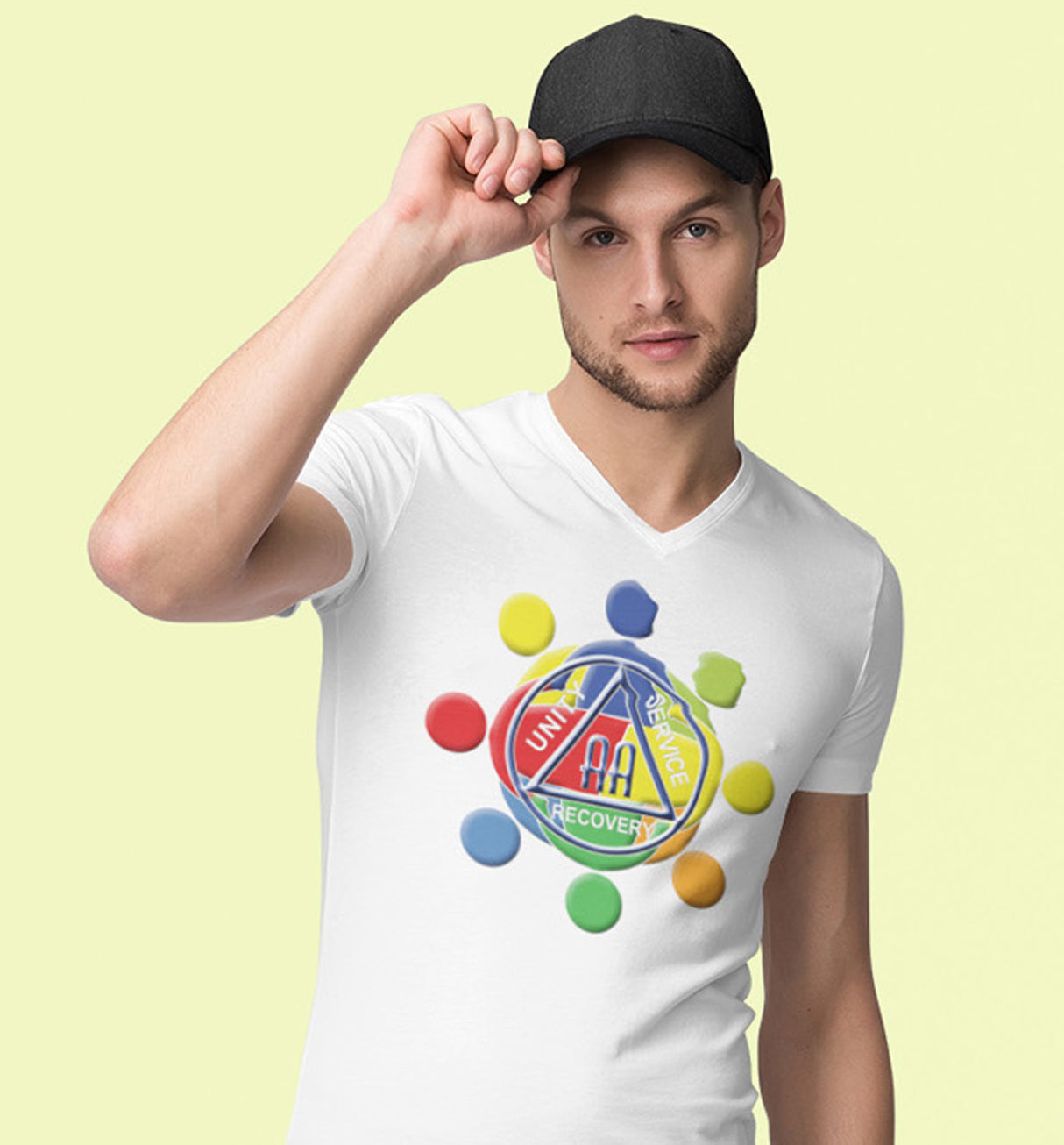 Circle Of Love AA V-Neck Tee