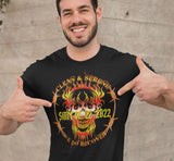 Customized NA Flaming Skull dtg Tee