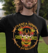 Customized NA Flaming Skull dtg Tee