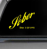 Win Decal - AA Cola Style Sober Date Decal