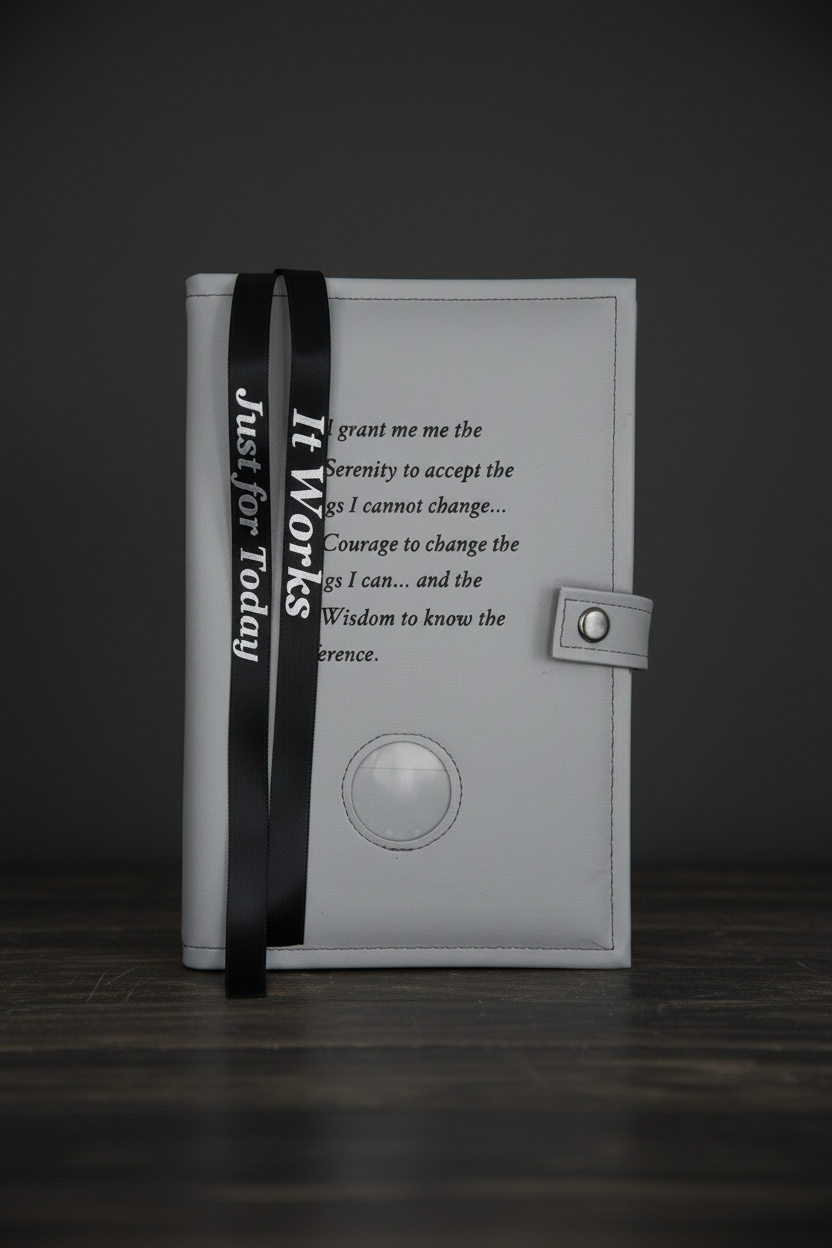 Cover-NA Double Book Cover- 6th ed Serenity Prayer Medallion Holder