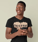 Drug Free Fist dtg V-Neck Tee