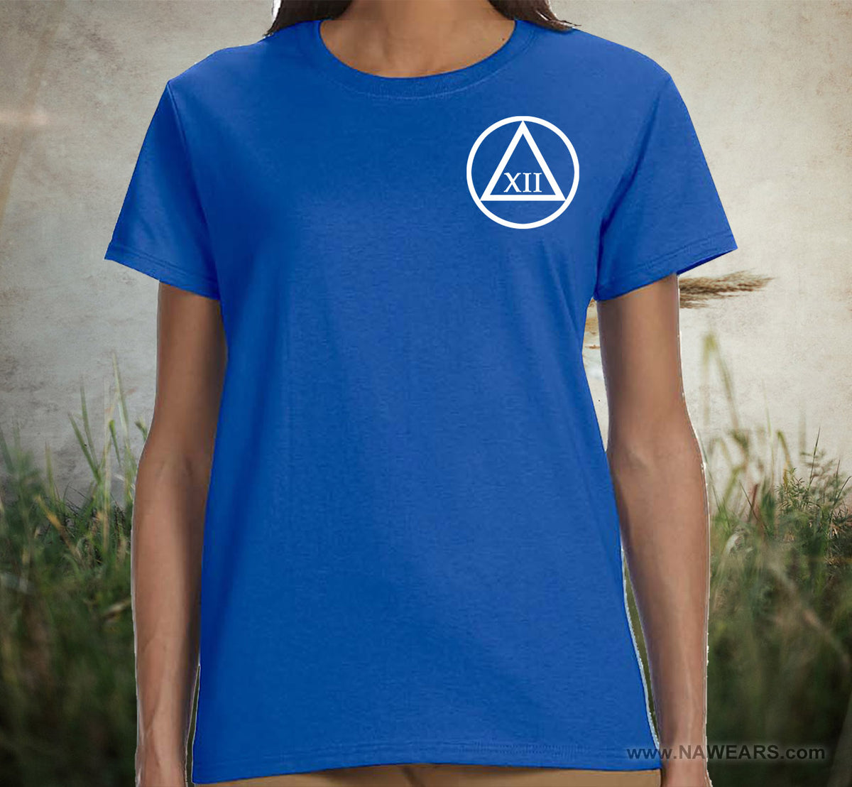 Custom 3.5" AA Symbol Sober Time Tee