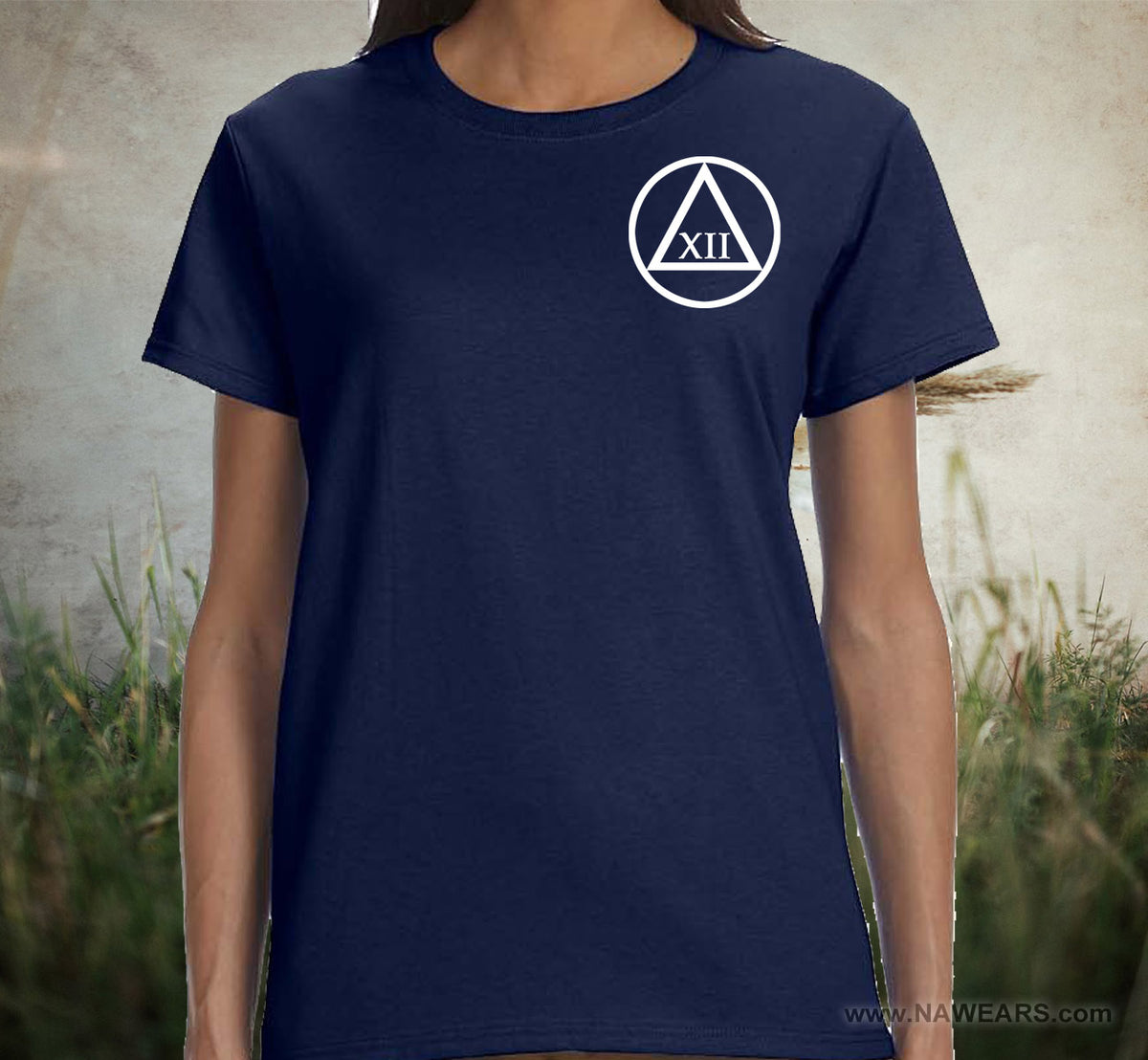 Custom 3.5" AA Symbol Sober Time Tee