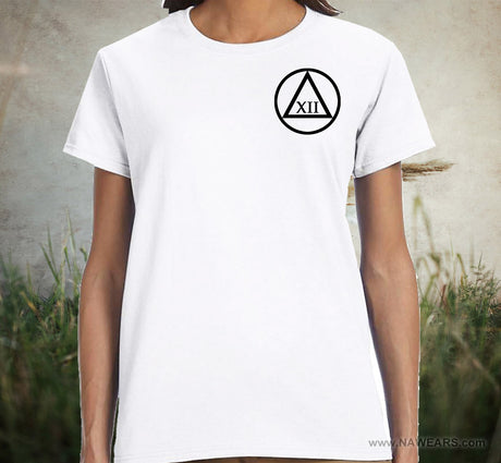 Custom 3.5" AA Symbol Sober Time Tee