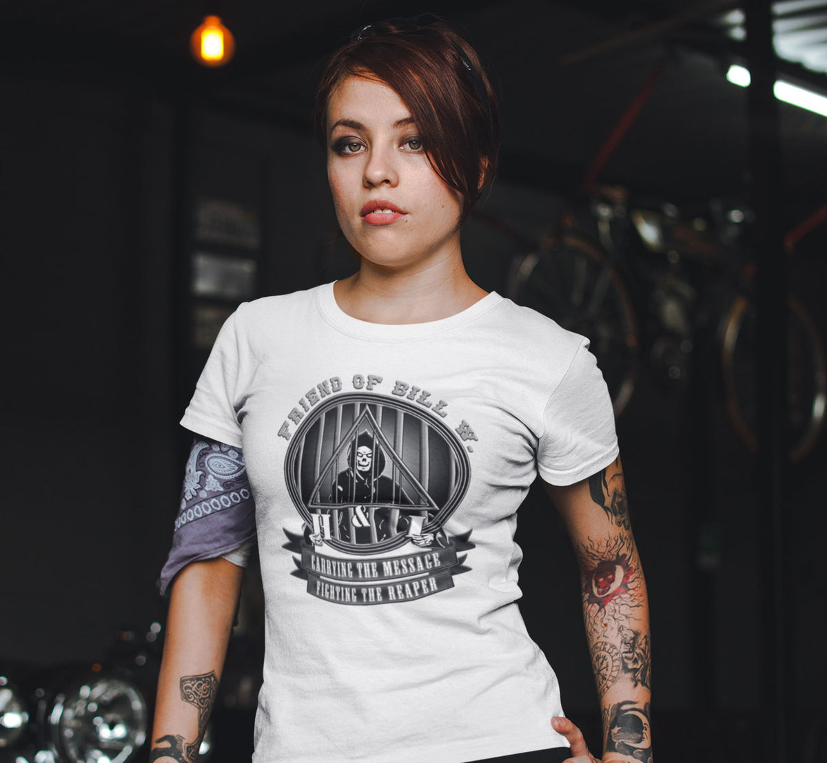 ldTs- H&I Fighting The Reaper Women's Tee