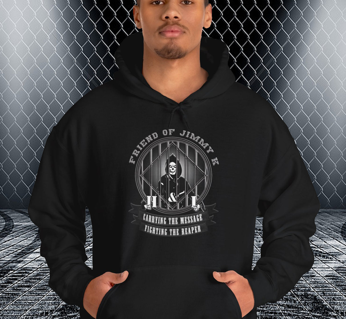 Fighting The Reaper V.2 dtg Hoodie