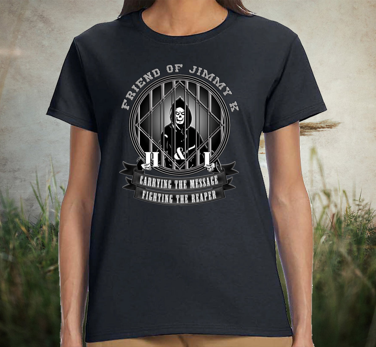 Fighting The Reaper V.2 Women's DTG Tee