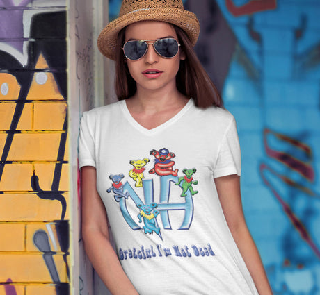 Grateful I'm Not Dead V-Neck Tee