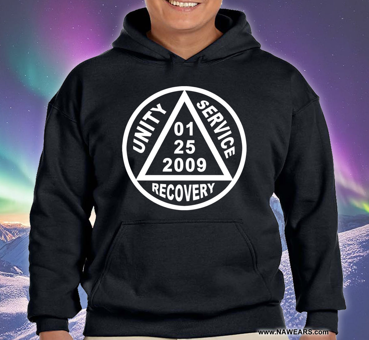Custom AA Lrg Sober Date Hoodie