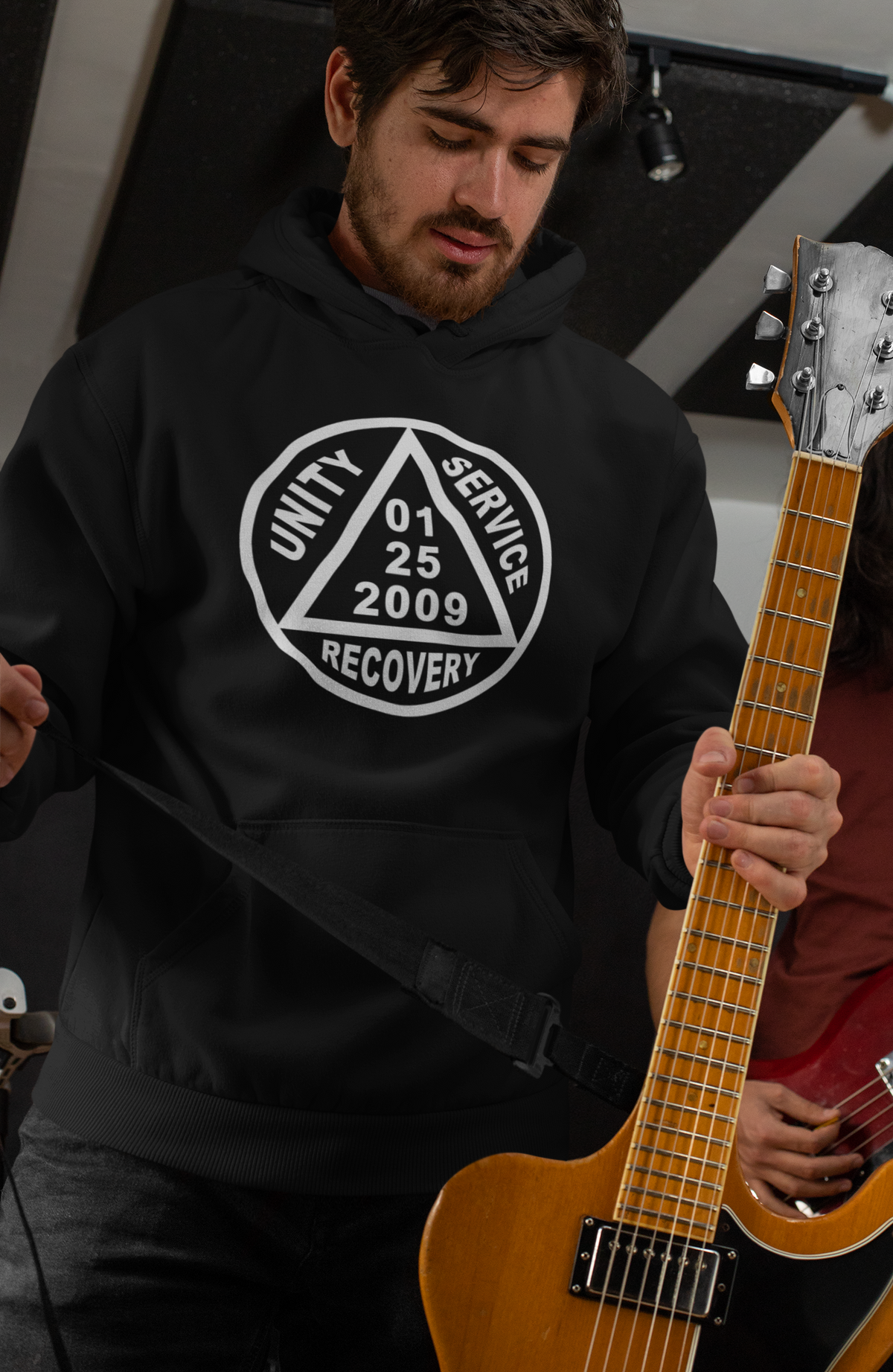 Custom AA Lrg Sober Date Hoodie