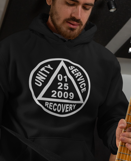 Custom AA Lrg Sober Date Hoodie