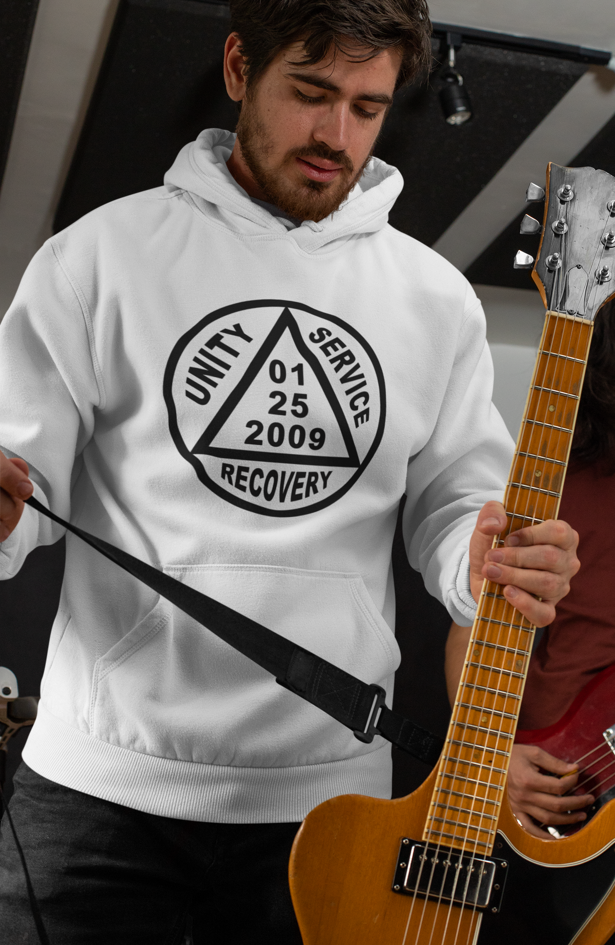 Custom AA Lrg Sober Date Hoodie