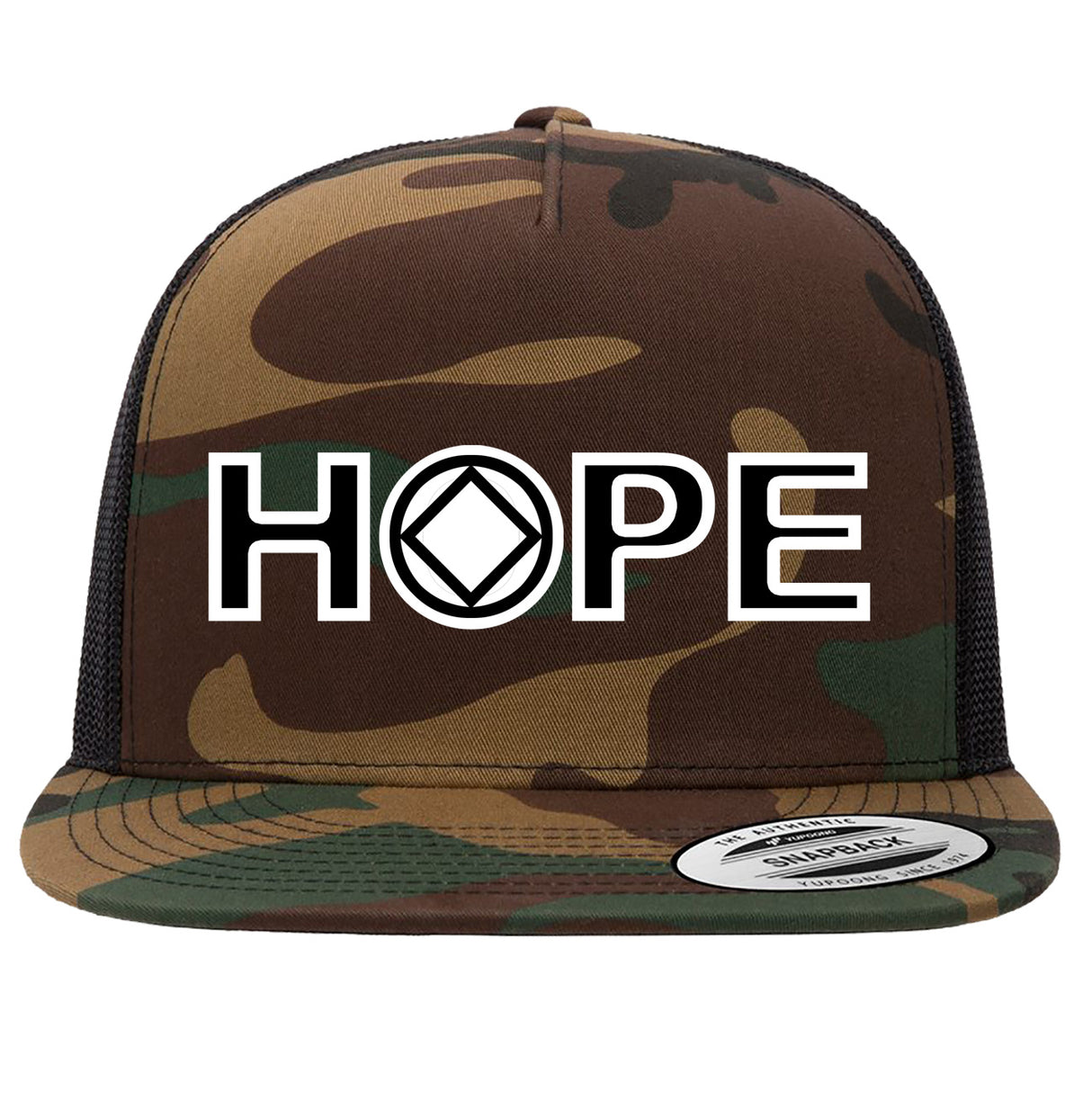 Ball Cap - HOPE w/ NA Symbol - Camo