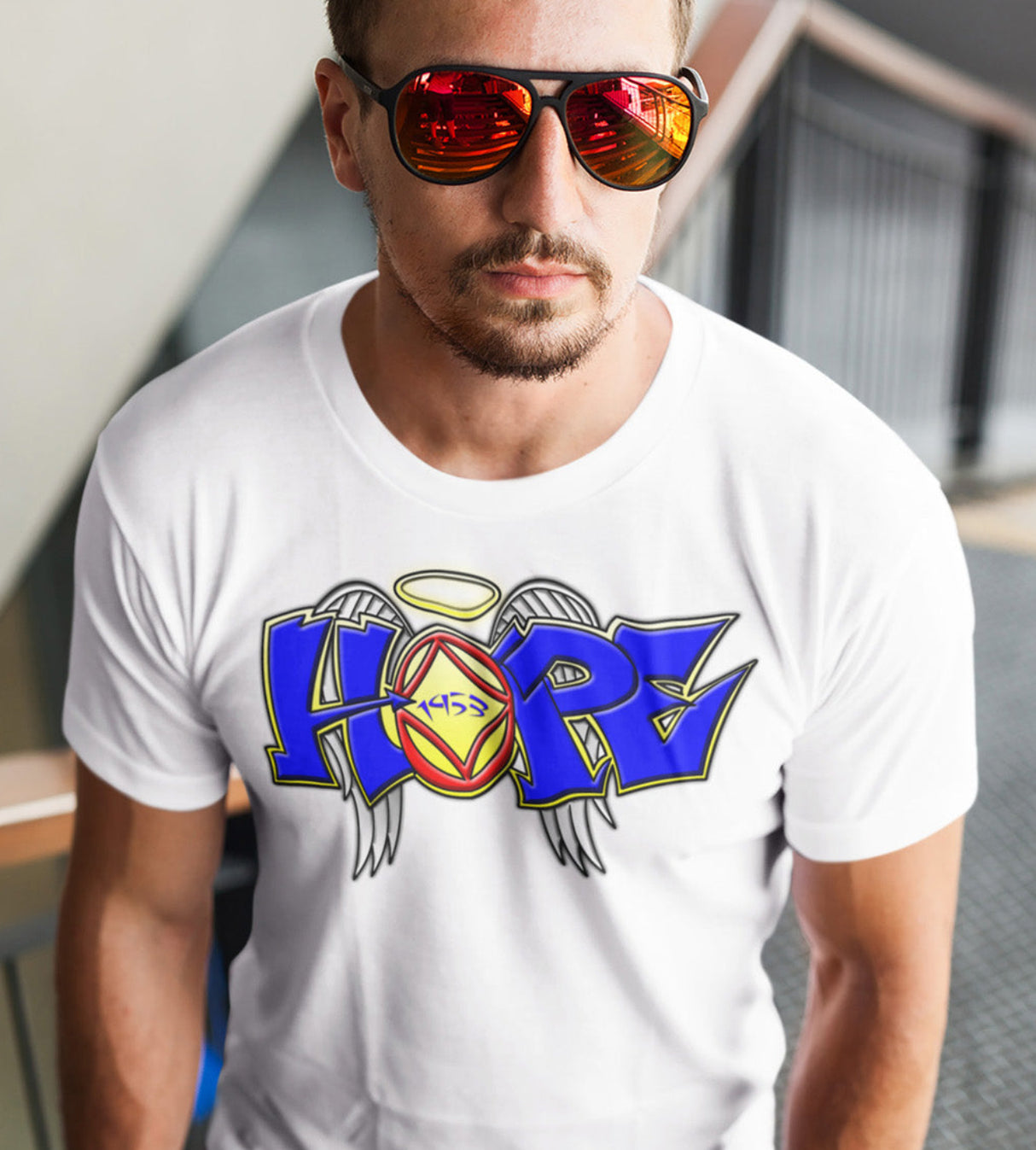 Hope Wings Graffiti Style SS Tee