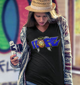 Hope Wings Graffiti Style dtg V-Neck Tee