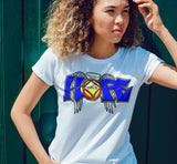 ldTs- Hope Wings Graffiti Style Women's Tee