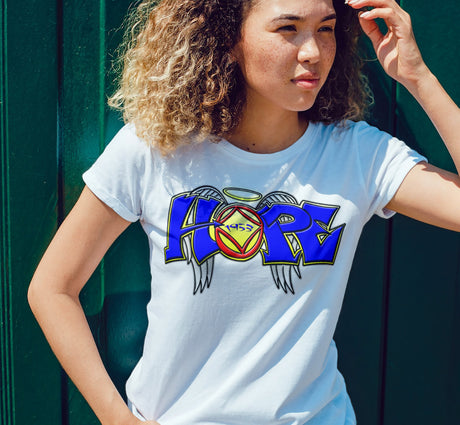 ldTs- Hope Wings Graffiti Style Women's Tee
