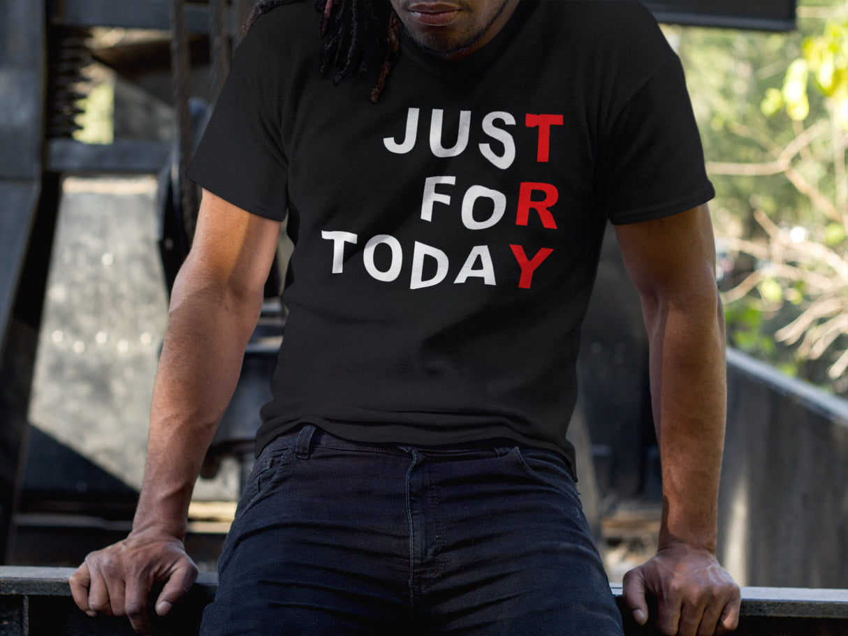 Just For Today -TRY dtg V-Neck Tee