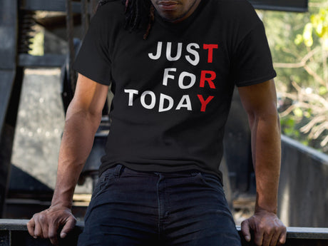 Just For Today -TRY dtg V-Neck Tee