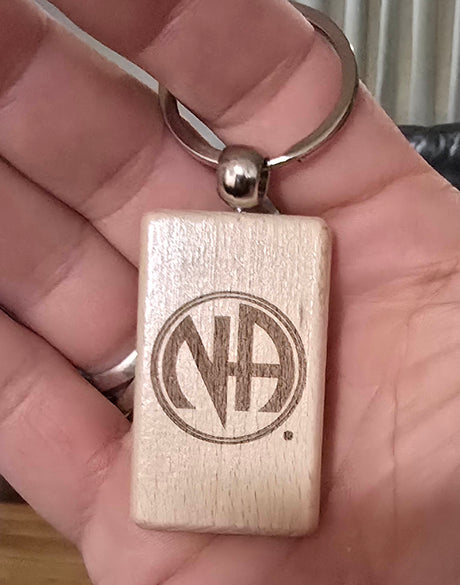 Wooden Clean Date Key Chain