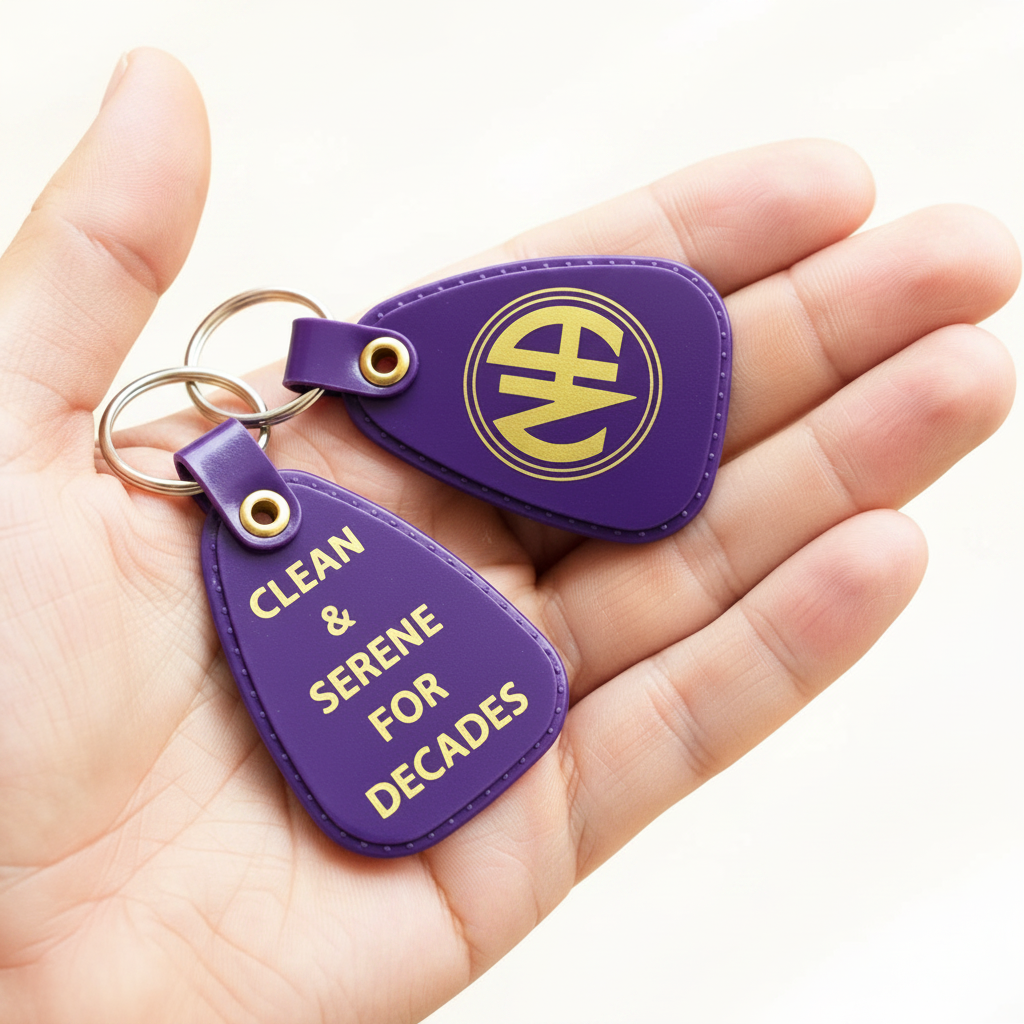 PKT- 20+ YEARS - DECADES - PURPLE Key Tag