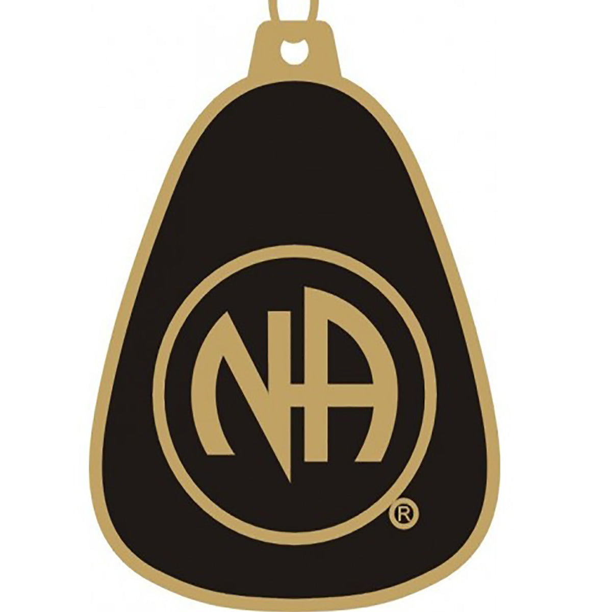 NAWEARS, Narcotics Anonymous Gifts, NA Black & Gold Metal Key Tag – nawears