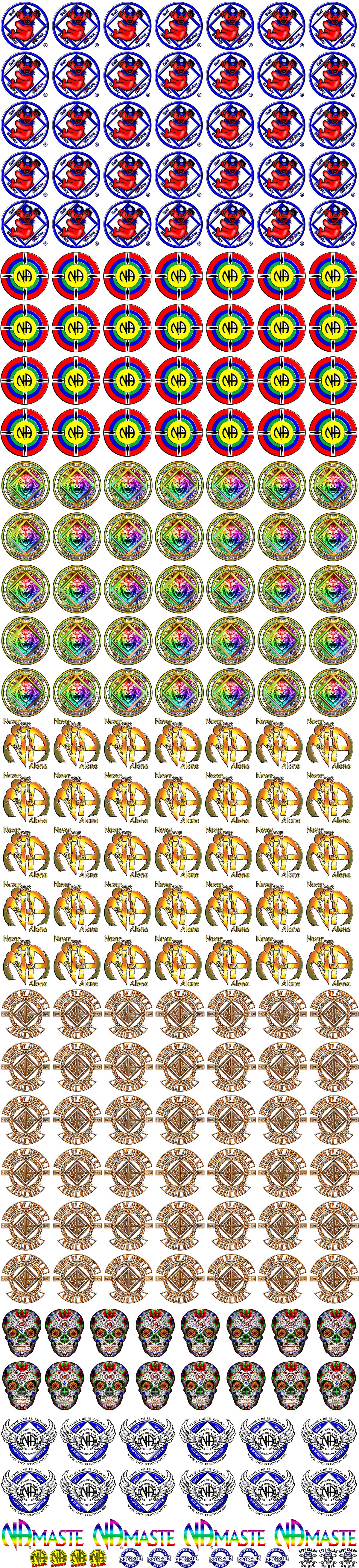 bs-UV DTF 3D Sticker Gang Sheet