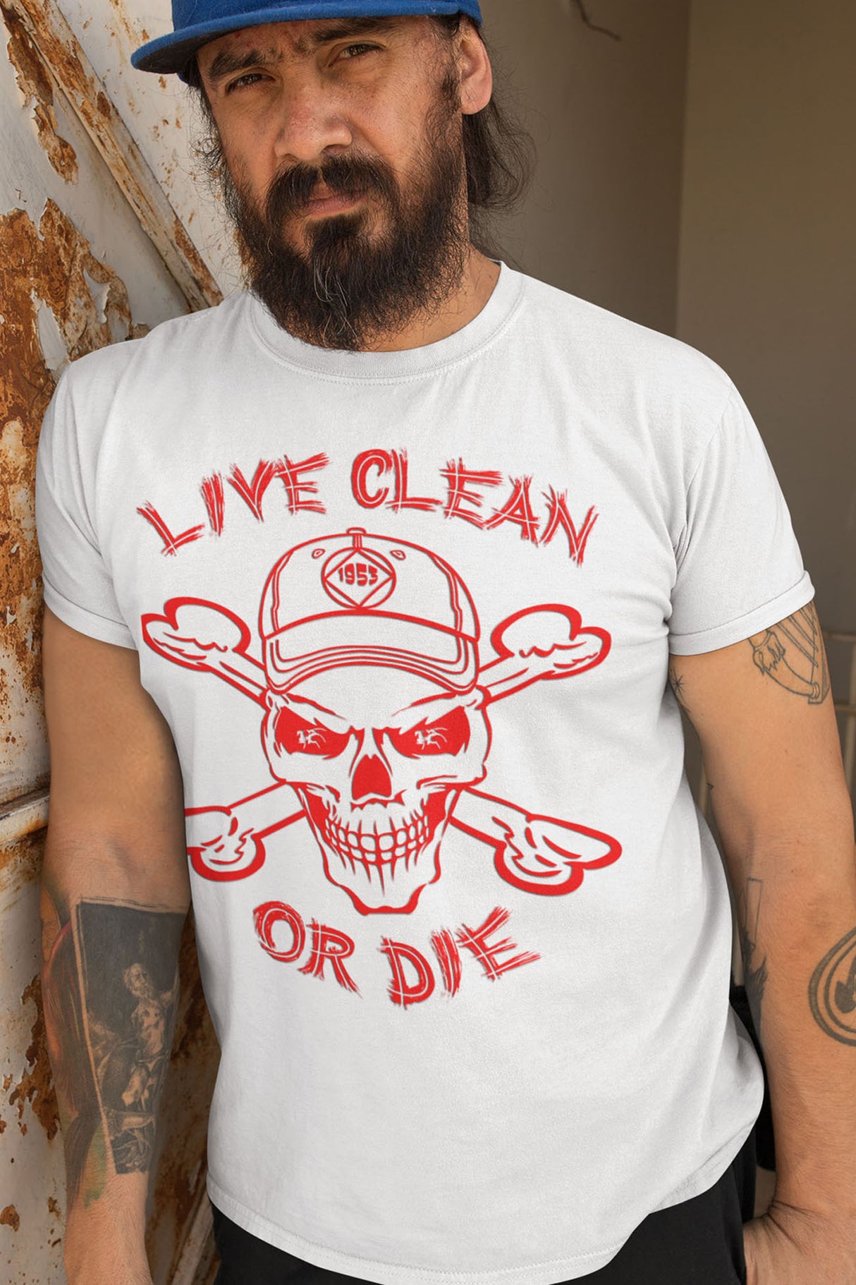 Live Clean Or Die  V.3 -  dtg Tee