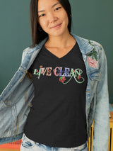 Live Clean Sugary dtg V-Neck Tee