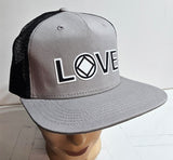 Ball Cap - LOVE w/ NA Symbol - Gray