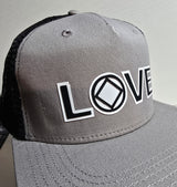 Ball Cap - LOVE w/ NA Symbol - Gray