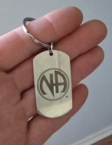 Clean Date Dog Tag Key Chain