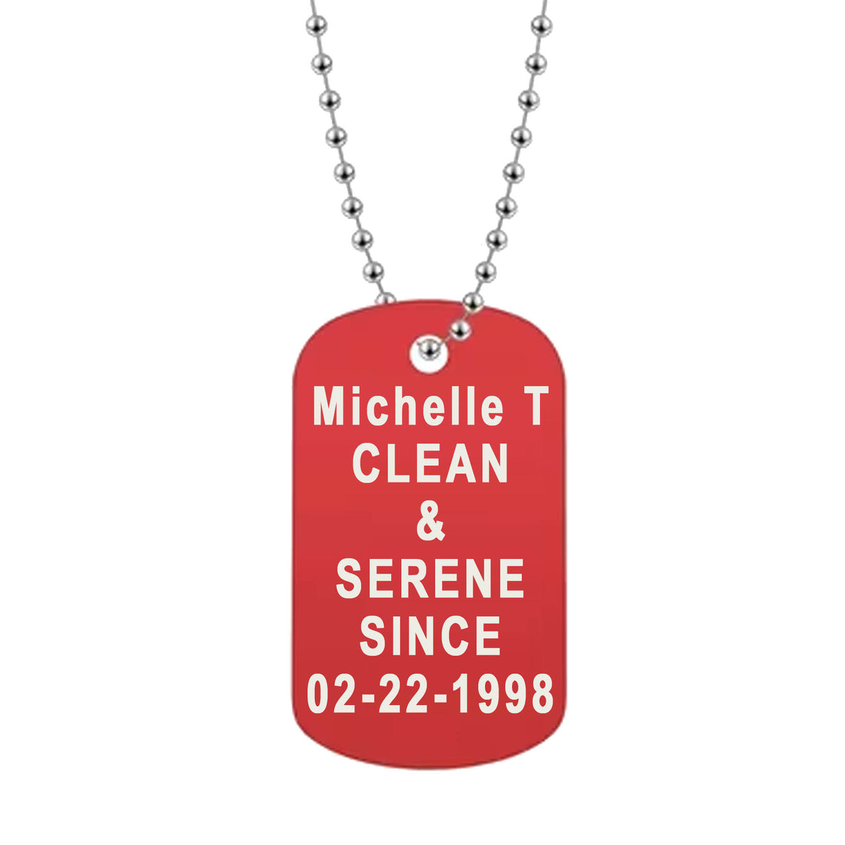 Clean Date Dog Tag