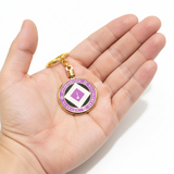 mhkt- Key Chain Medallion Holder w/ Chain