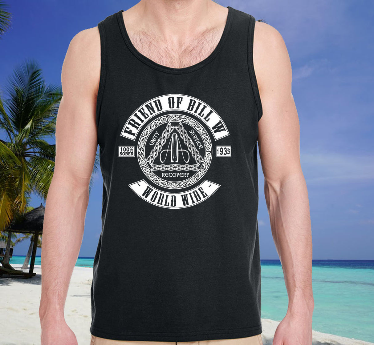 aatt- Bill W World Wide Unisex Tank Tops