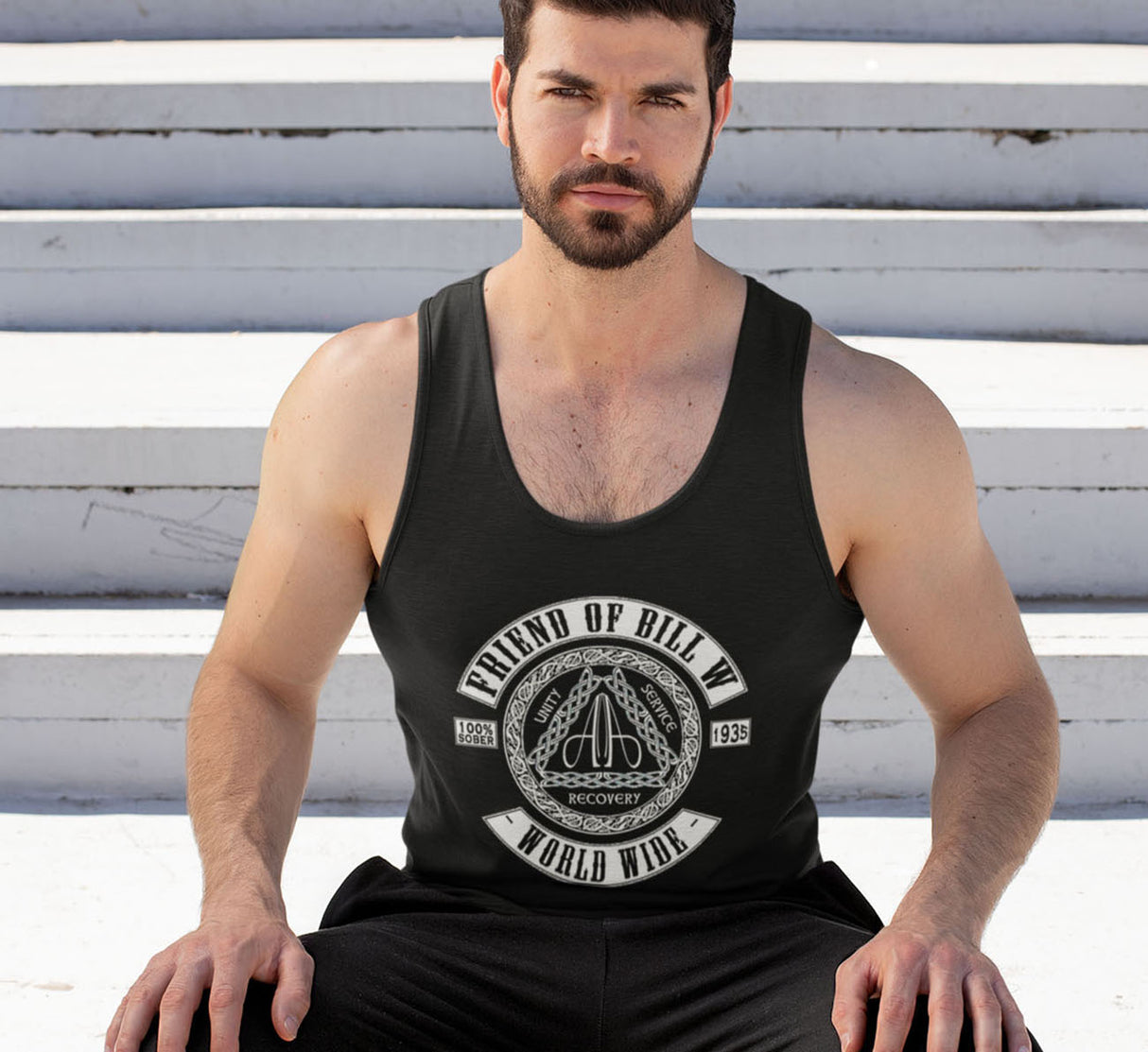 aatt- Bill W World Wide Unisex Tank Tops